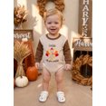 thumbnail image 4 of Cjfdfy Newborn Baby Boy Girl Thanksgiving Outfit Gobble Till You Wobble Romper Waffle Knit Contrast Long Sleeve Bodysuit Cute Little Turkey Thanksgiving Fall Winter Outfit, 4 of 9