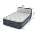 thumbnail image 3 of Colchón de aire Intex 64447ED Dura-Beam Deluxe Ultra Plush con cabecera: Fiber-Tech – Tamaño Queen – Bomba eléctrica incorporada – Altura de la cama de 18 pulgadas – Capacidad de peso de 600 lb, 3 of 5