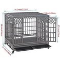 thumbnail image 2 of SMONTER Heavy Duty Dog Crate Y Shape Strong Metal Kennel for Large Dogs, 2 of 7