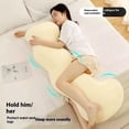 thumbnail image 3 of Colourtree Pink Long Memory Foam Body Pillow for Adults, Full Length Support & Pain Relief, 3 of 6
