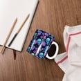 thumbnail image 4 of Yiaed purple flower blue Skull Print Ceramics Coffee,Large Handle Design,Extra Large Tea and Coffee Cup for Office and Home Mugs, 4 of 6