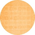 thumbnail image 1 of Ahgly Company Indoor Round Oriental Orange Traditional Area Rugs, 8' Round, 1 of 4