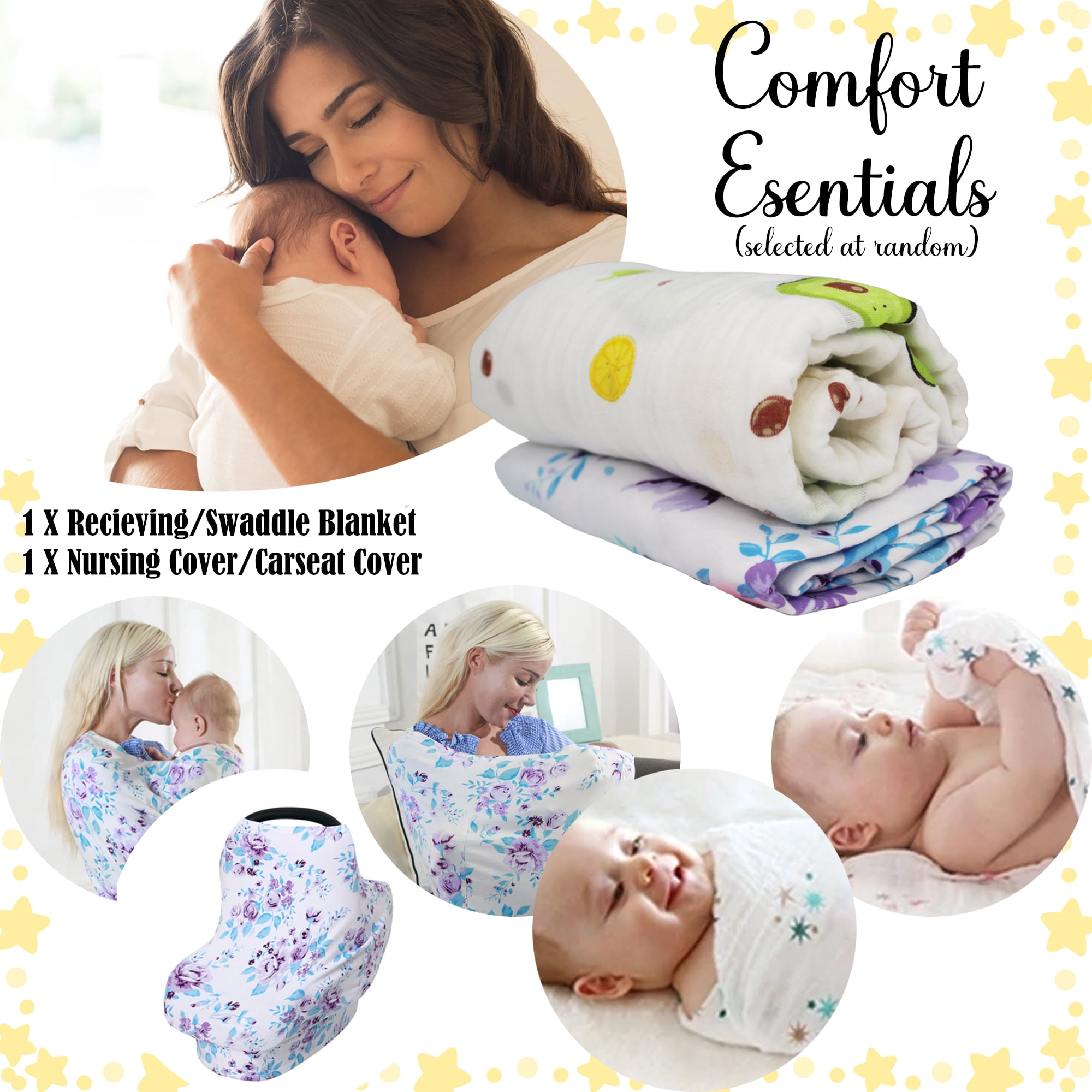 Gifts Are Blue Unisex Baby Bundle Gift Set with Essentials, Toys & Accessories for 1st Year, 12 Items
