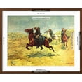 thumbnail image 5 of Art.com My Bunkie - the Rescue Art Print by Charles Shreyvogel, Brown Frame Wall Art, 29" x 23", 5 of 5