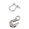thumbnail image 1 of 3/8 "gancho de ojo de acero inoxidable + 8mm barco marino cautivo pin cadena arco grillete Sunnimix Grillete de anclaje para embarcaciones marinas, 1 of 8