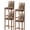 Multicolor, variant on Country Star Brown Bar Stool Covers Set of 4, Western Texas Vintage Farmhouse Wooden Stretch Bar Chair Covers with Backs, Removable Pub Counter Height Chair Cover for Kitchen Dining Room Cafe