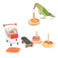 thumbnail image 3 of Parakeet Toy, Physical And Mental Parakeet Intelligence Training Toy With Natural Wood For Bird Training To Play Replacement For Pet, 3 of 8