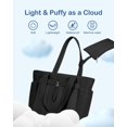 thumbnail image 4 of Bolsa de mano TopDesign Puffy para mujer con portavasos y compartimento para portátil, bolsa de cosm, 4 of 8