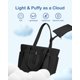 thumbnail image 4 of Bolsa de mano TopDesign Puffy para mujer con portavasos y compartimento para portátil, bolsa de cosm, 4 of 8