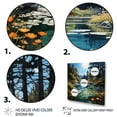 thumbnail image 3 of Designart "Azure Mirrors on the River II" Lakes & Rivers Wall Art Print, 3 of 5