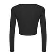 thumbnail image 5 of TODOZO Crop Tops for Women Trendy Summer Slim Fitted Summer Tops for Women 2025 Deep V Short Sleeved T Shirt Pure Seductive Style Casual Women's Wear Black L, 5 of 9