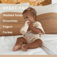 thumbnail image 5 of Subo Baby Food Bottle | No Mess Baby Toddler Self Feeder | Squeeze Free Design for Purees, Smoothies, Yogurt, Oatmeal, or Thickened Liquids | Reusable Silicone Washable Cup (Oatmeal), 5 of 9
