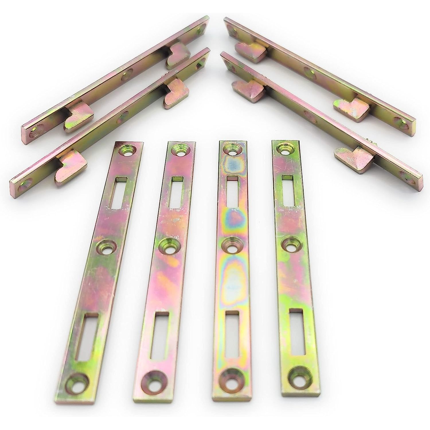 WBTAYB Bed Rail Fasteners 6" Set of 4 Bed Rail Brackets Heavy Duty Bed