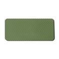 thumbnail image 1 of Green Computer Mouse Pad, Vivid Forest Natural Colored Geometric Wave Like Round Edged Shaped Image, Rectangle Non-Slip Rubber Mousepad X-Large, 35" x 15", Olive Green and White, by Ambesonne, 1 of 2