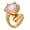 Pink, variant on Cubic Zirconia Cocktail Rings Tarnish Metal Jewelry Suitable For All Season