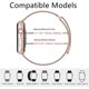 thumbnail image 2 of Correa magnética compatible con Apple Watch de 42 mm, 44 mm y 45 mm, correa de malla de acero inoxidable con bucle ajustable, pulsera de metal para Iwatch Series Se 7/6/5, 2 of 5