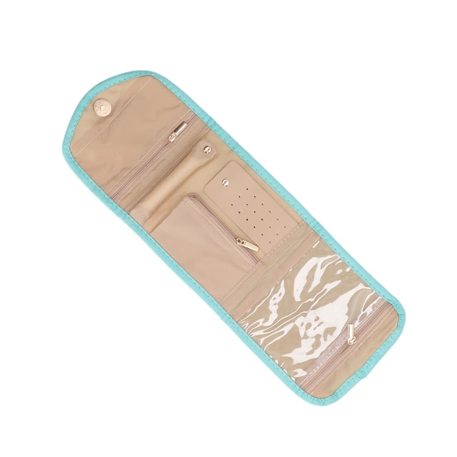 Estuche De Viaje Para Joyería, Regalo De Almacenamiento Práctico Plegable Que Evita Que Se Entrelace, Organizador De Joyas De Viaje Con Suficiente Espacio Para Anillos