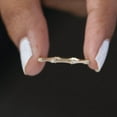thumbnail image 4 of Dainty Stacking Band, Mini Eternity Band, Diamond Distance Ring, 925 Sterling Silver Ring, Delicate Ring, Minimalist Ring., 4 of 5