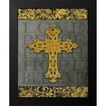 thumbnail image 2 of Williams, Todd 12x14 Black Modern Framed Museum Art Print Titled - Gold Cross II, 2 of 5