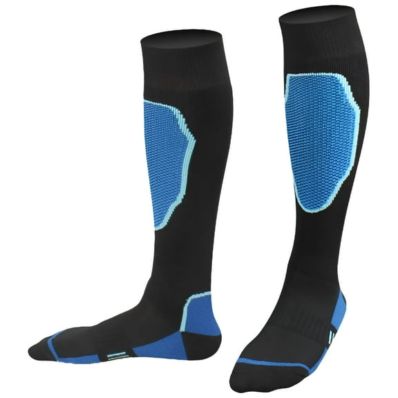LAMIRO Cold weather snowboard ski socks, snow, winter, warm knee warm socks, Men's gray and black