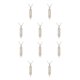 thumbnail image 1 of Qarigey Abalorio de columna hexagonal, joyería exquisita, colgantes colgantes de vacaciones, abalorios de cristal de colores puntiagudos, Cristal blanco 10Conjunto, 1 of 6