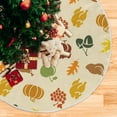 thumbnail image 5 of Coolnut Thanksgiving Christmas Tree Skirt Thanksgiving Tree Skirt for Holiday Party Home Christmas Day Ornaments36", 5 of 6