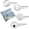 thumbnail image 4 of Acheng  Winter Pillow Sham, Silhouettes of Deer in Snowy Forest with Blizzards Surreal Dreamy Fantasy Theme, Decorative Printed Pillowcase,Set of 2 White, 4 of 6