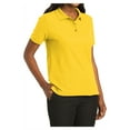 thumbnail image 4 of Mafoose Women's Comfortable Silk Touch Polo Golf Shirt Short Sleeve Sunflower Yellow M, 4 of 7