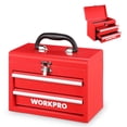 thumbnail image 1 of Caja de herramientas WORKPRO Portable Mini con 2 cajones de metal con rodamiento de bolas, 1 of 8