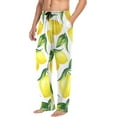 thumbnail image 5 of FREEAMG Lemon Cotton Pajama Pant for Men, Super Soft Lightweight Lounge Pajama Bottoms Drawstring Sleepwear Pant with 2 Pockets, 5 of 7