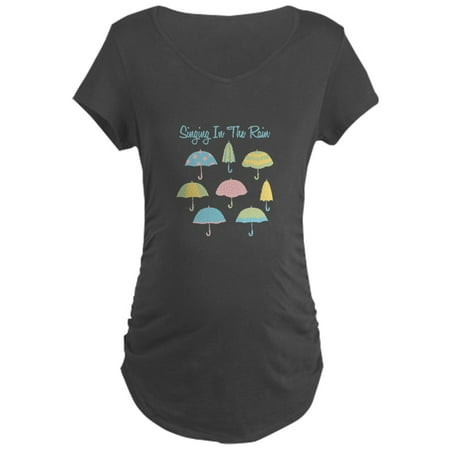 

CafePress - Singing In The Rain Maternity T Shirt - Maternity Dark T-Shirt