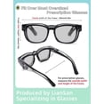 thumbnail image 4 of Gafas de seguridad LianSan LS8602MGY-P fotocromáticas UV400 para hombres y mujeres, 4 of 6