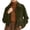 Green(Womens Outerwear), variant on GUACER Womens Zip Up Short Jackets Fashion Suede Collared Long Sleeve Tops Vintage Fall Winter Casual Crop Coat
