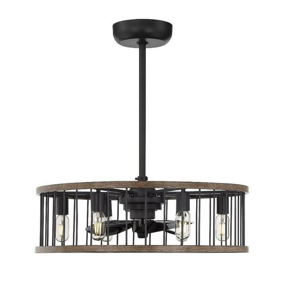 36W 6 Led Fandelier-Industrial Style with Farmhouse and Transitional Inspirations-9.25 inches Tall By 26 inches Wide Bailey Street Home