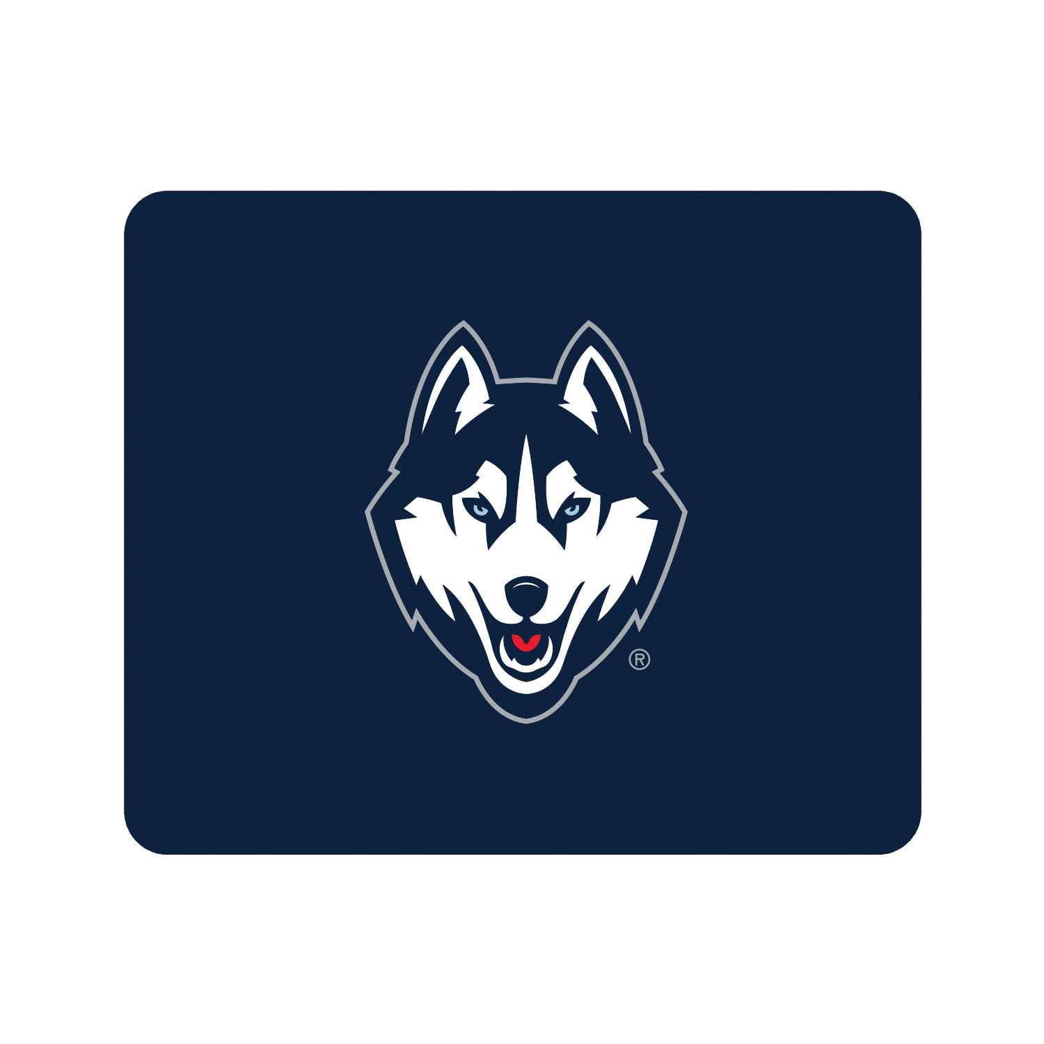 OTM Essentials Officially Licensed University of Connecticut Huskies Mouse Pad Non-Slip Rubber Base Triple Wordmark 