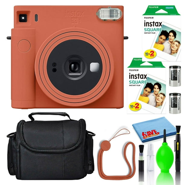 Fujifilm Instax Square SQ1 Instant Film Camera (Orange) with 40-Films + Bag  