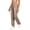 Khaki, variant on Pants for Women V-shaped Elastic Waist Stretch Straight Leg Pull On Pant Business Work Gym Casual Lightweight Breathable Trousers with Pockets