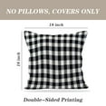 thumbnail image 4 of LALILO Throw Pillow Covers Black And White Plaid Buffalo Check Cushion Cover 18" x 18", 2 Pack, 4 of 6