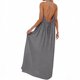 thumbnail image 3 of Vestido de Verano Casual de Mujer Cuello Redondo Sólido sin Mangas Mini Sling Vestido sin Espalda para las Mujeres, 3 of 5