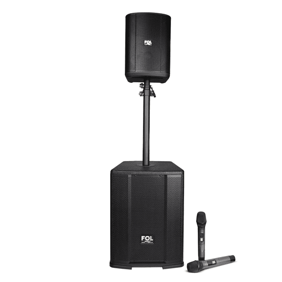 Bocina Fol Torre De Audio 10 Pulgadas Subwoofer 310w Recargable Inalambrica Bluetooth Portatil FS-T700
