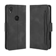 thumbnail image 1 of Case for Motorola MOTO E6 Cover Adjustable Detachable Card Holder Magnetic closure Leather Wallet Case - Black, 1 of 5