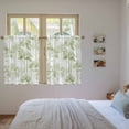 thumbnail image 3 of Watercolor Forest Sage Green Tier Curtains 54 Inch Length, Abstract Modern Trees Cafe Short Curtains for Bathroom Over Sink, Small Kitchen Curtain Light Filtering Tiered Drapes 2 Panels 27.5"Wx54"L, 3 of 8
