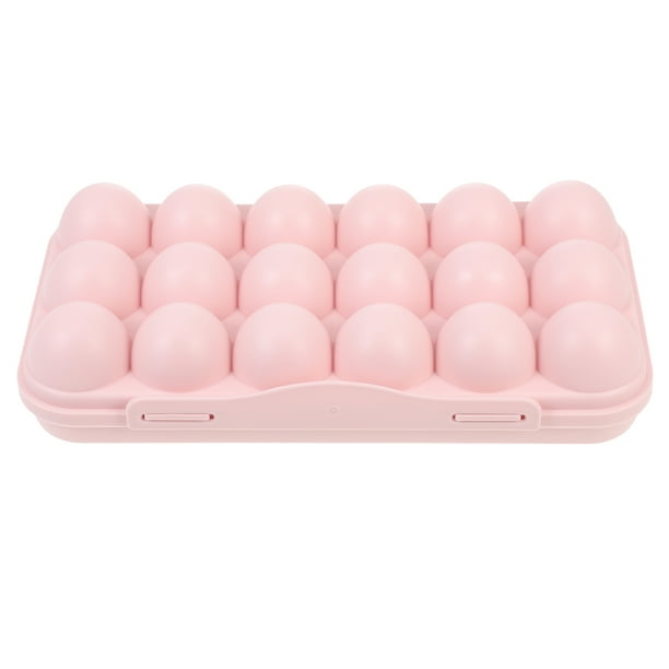 EeaseMX Caja organizadora de huevos anticolisión, contenedor con tapa para huevos, organizador de huevos