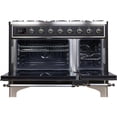 thumbnail image 3 of ILVE Majestic II 48" LP Glass Door/Griddle Metal Range in Matte Graphite/Chrome, 3 of 3