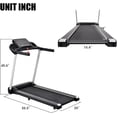 thumbnail image 2 of SWERTOY Treadmill Electric Motorized Walking and Jogging Running Machine with Heart Pulse Monitor and Speaker, Treadmill for Home Gym with 12 Pre Set Programs, 2 of 11