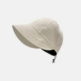 thumbnail image 5 of Riforla Autumn Winter Women's Fisherman Hat Wide Brim Sun Cap Visor Baseball Hat Bomber Hats Beige, 5 of 6