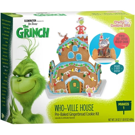 crafty cooking kits grinch whoville gingerbread house kit walmart com