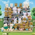 thumbnail image 2 of Familia de conejos de Pascua, animales del bosque, escala 1:12, accesorios para casas de muñecas, miniaturas, conejo, oso, reno, juego de simulación para niñas, regalo, 2 of 5