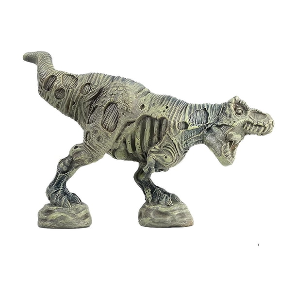Artesanía De Resina Con Dinosaurios. Figura Realista De Dinosaurio Para Decoración Exterior De Jardín. Criatura Para El Patio O Jardín De Casa.