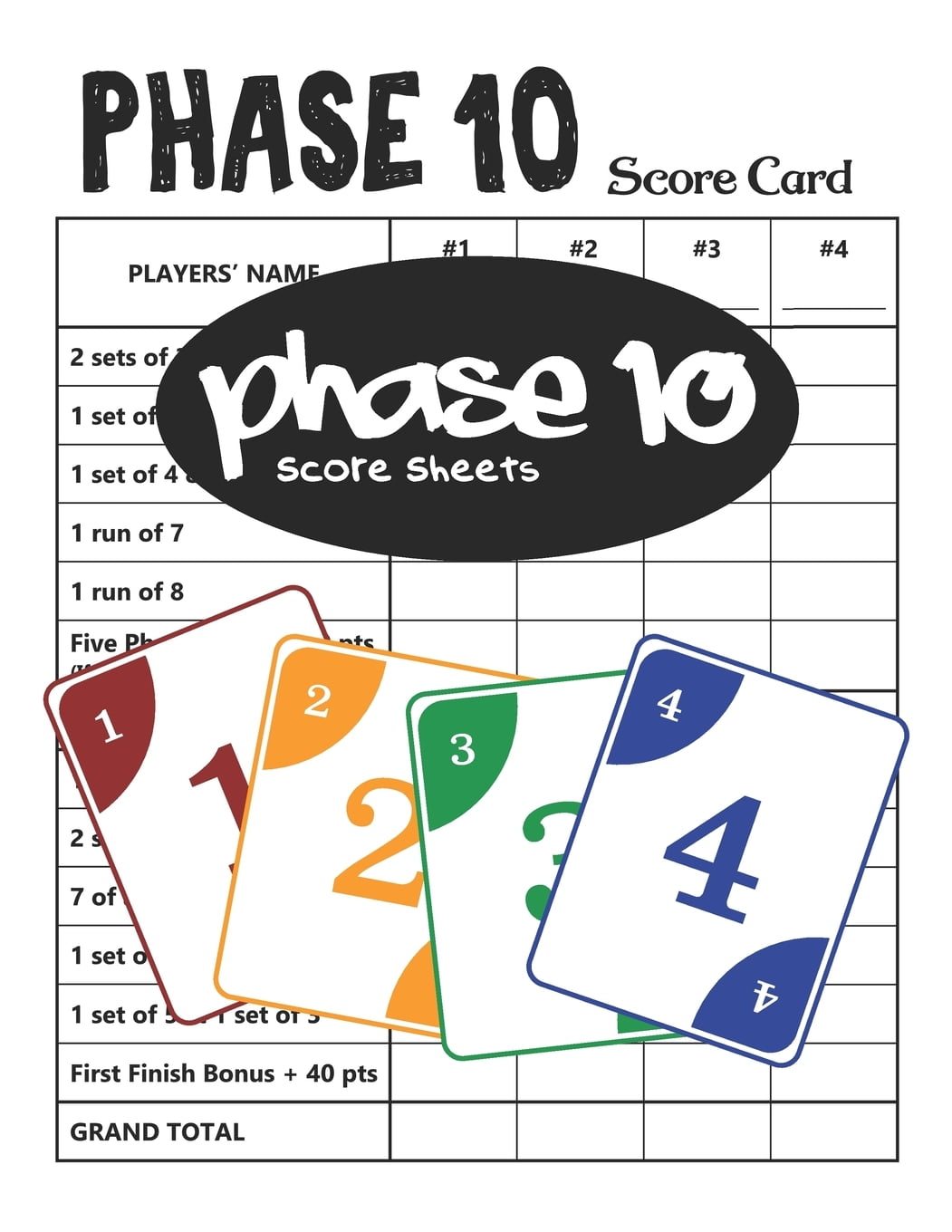 Free Printable Phase 10 Score Sheet